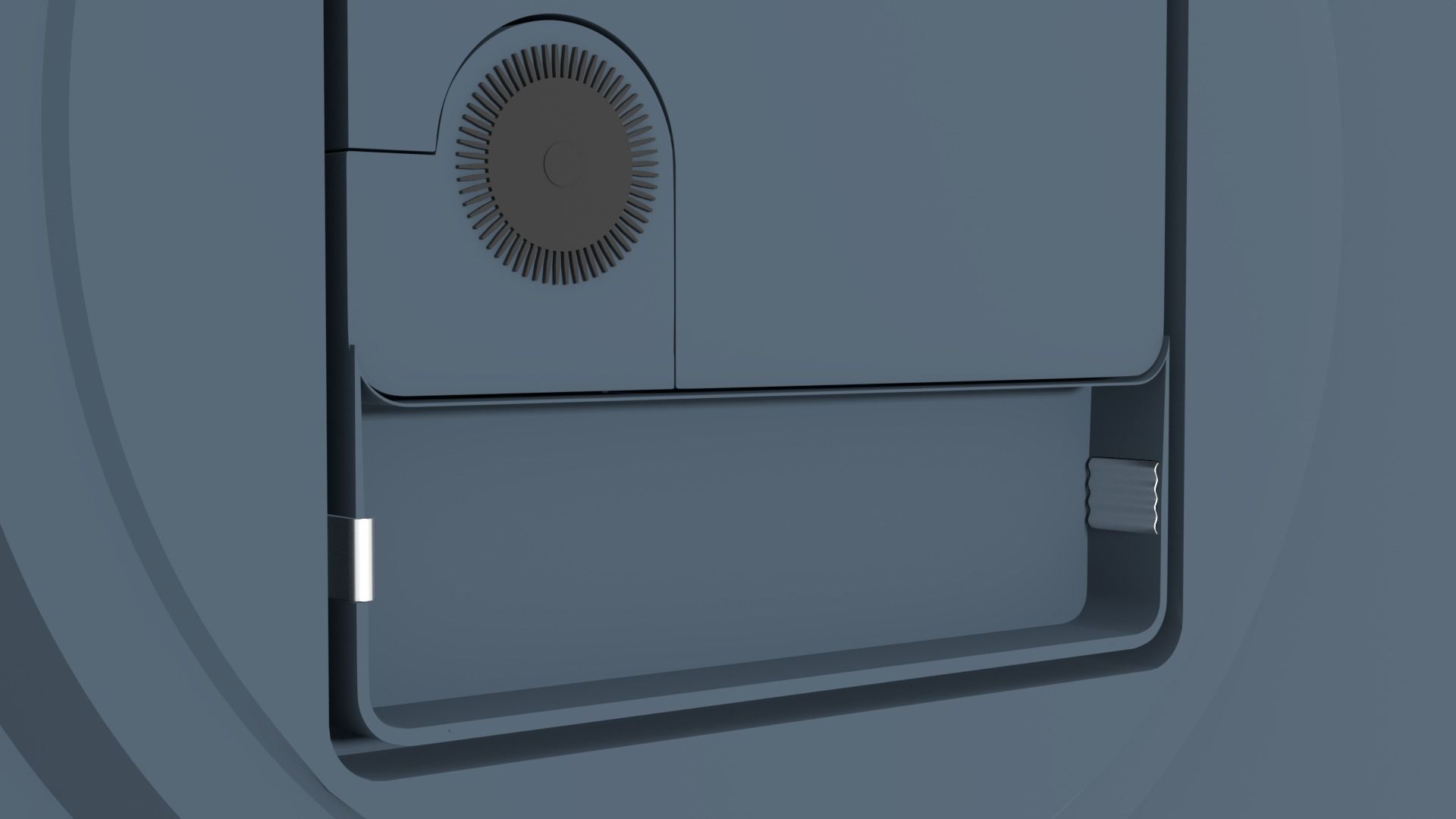 Wall Clock Low-poly 3D model_5