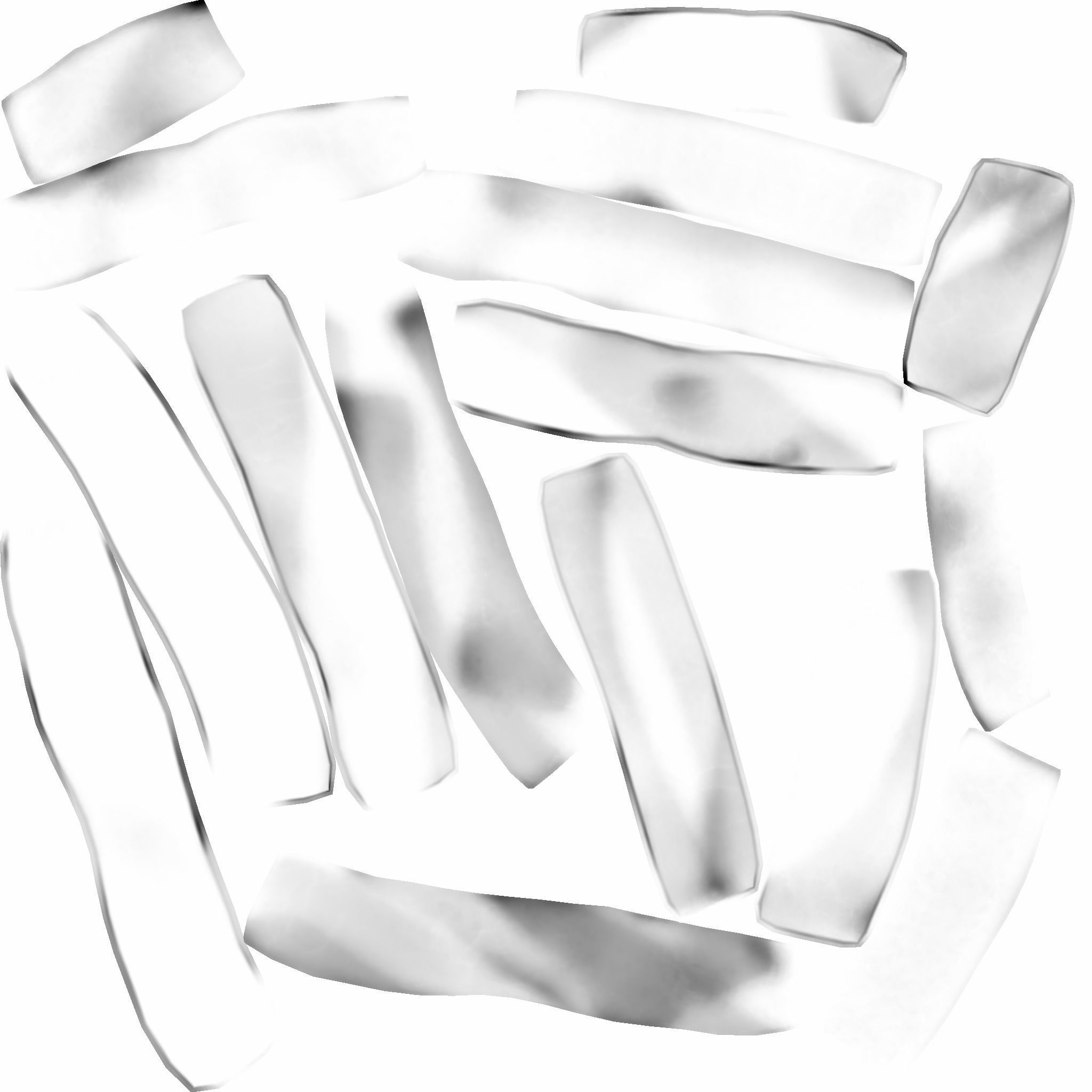 Terror Halloween Mask - Creepy Mummy Low-poly 3D model_13