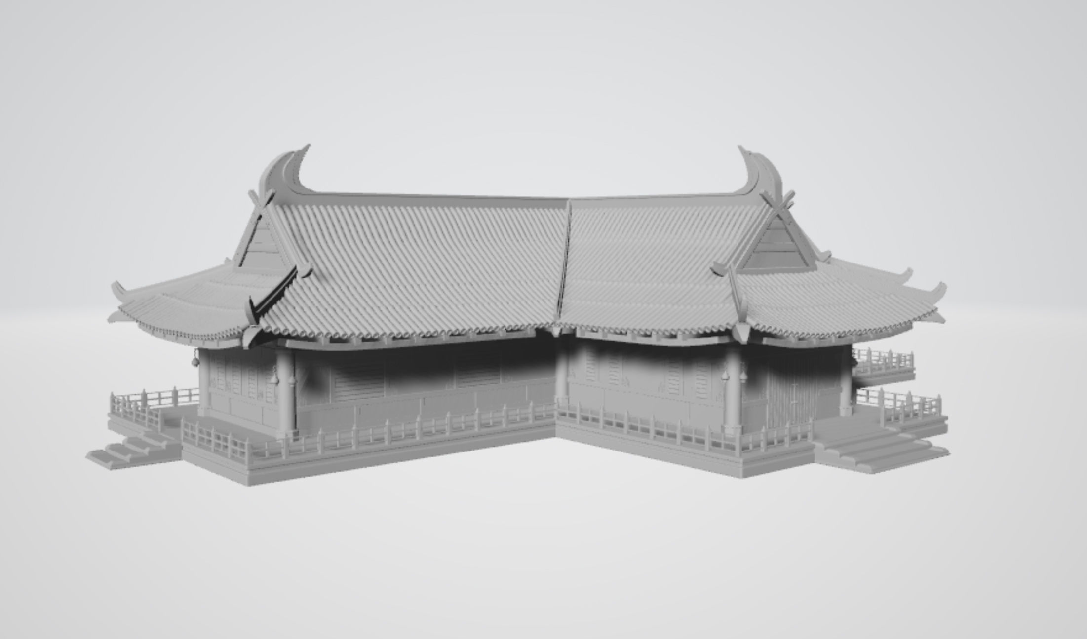 Chinese traditional house 20 3D print model_2