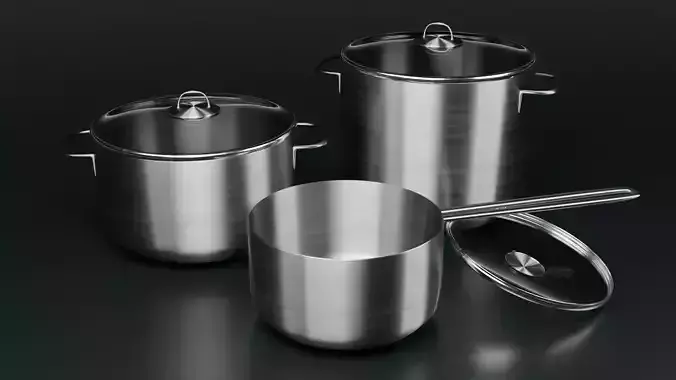  Stainless steel cookware set