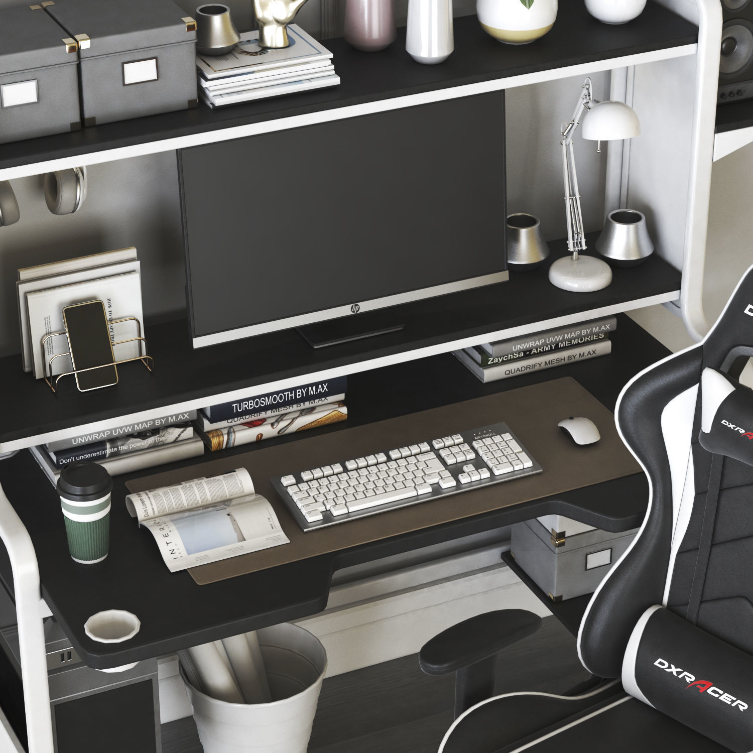 Office workplace 34 3D model_1