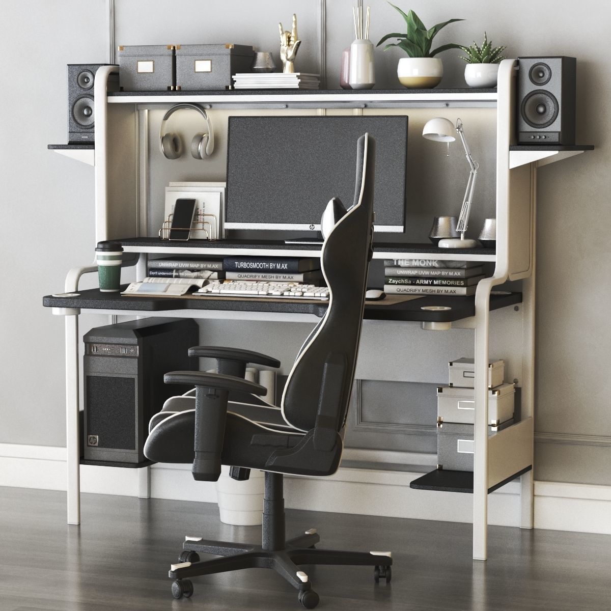 Office workplace 34 3D model_4