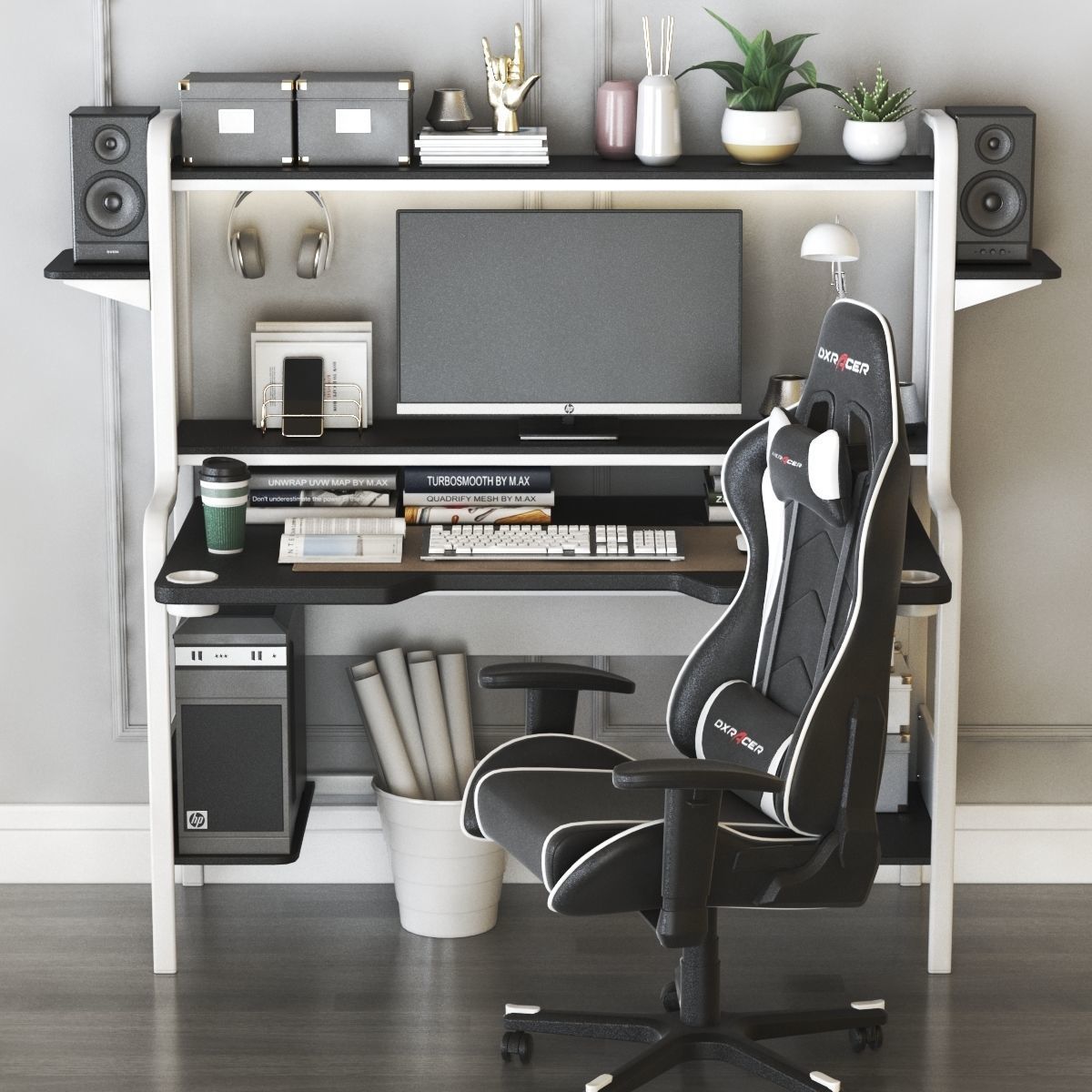 Office workplace 34 3D model_3