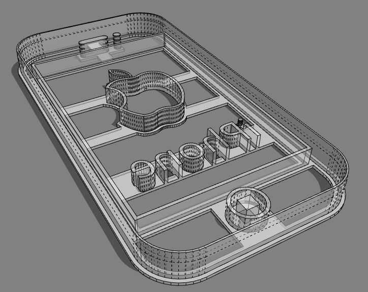 Iphone Cookie Cutter 3D print model_2