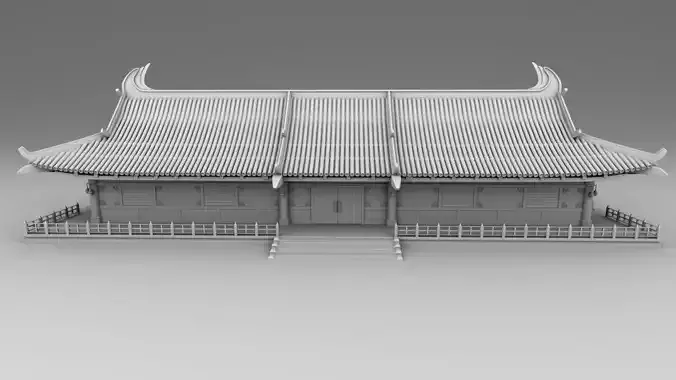 Chinese architecture21-28 3D print model