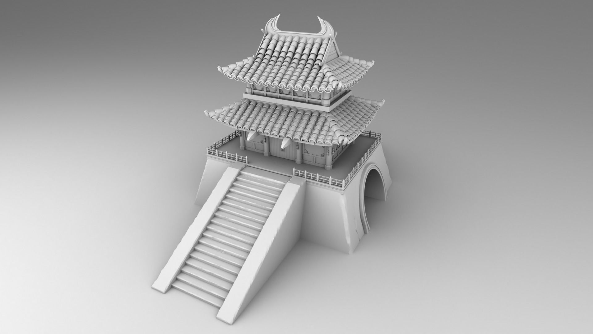 Part 2 - Chinese traditional house 11-17 and 29 3D print model_3