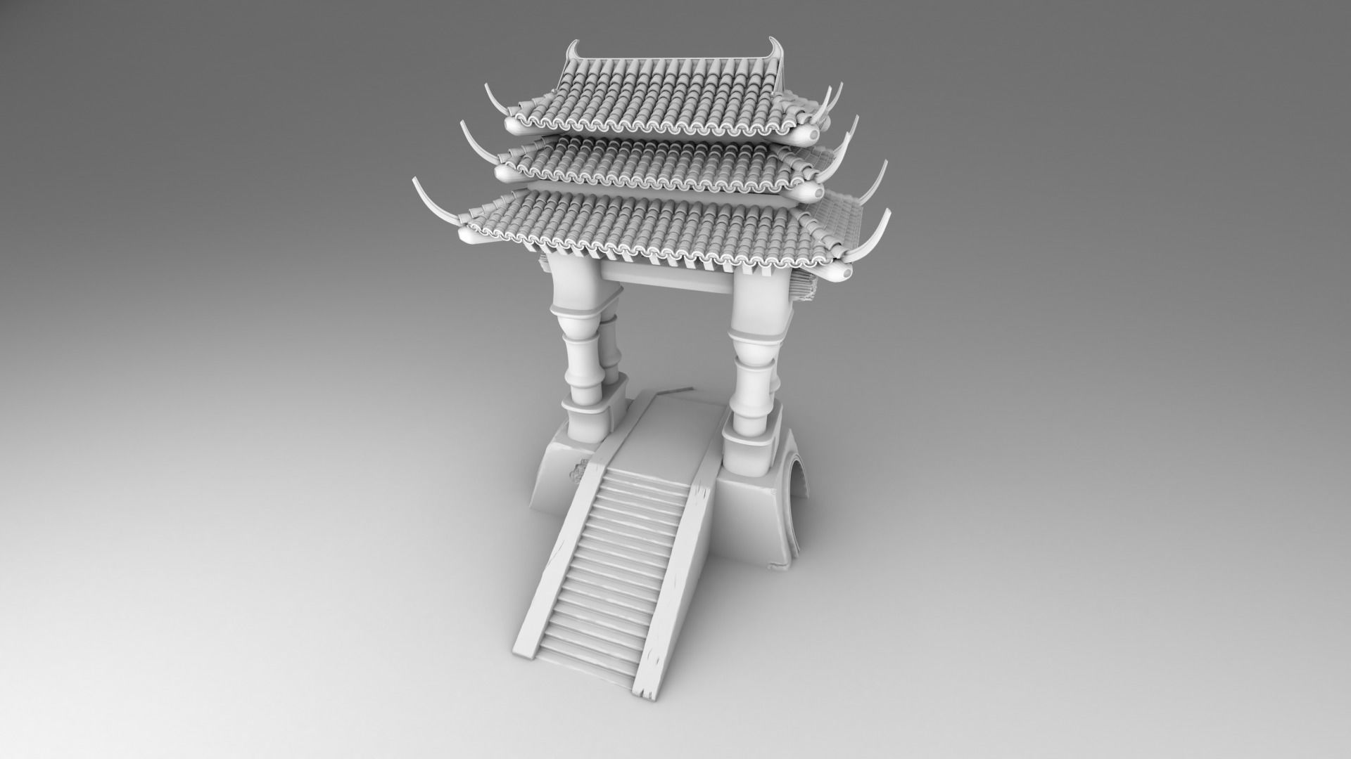 Part 2 - Chinese traditional house 11-17 and 29 3D print model_7
