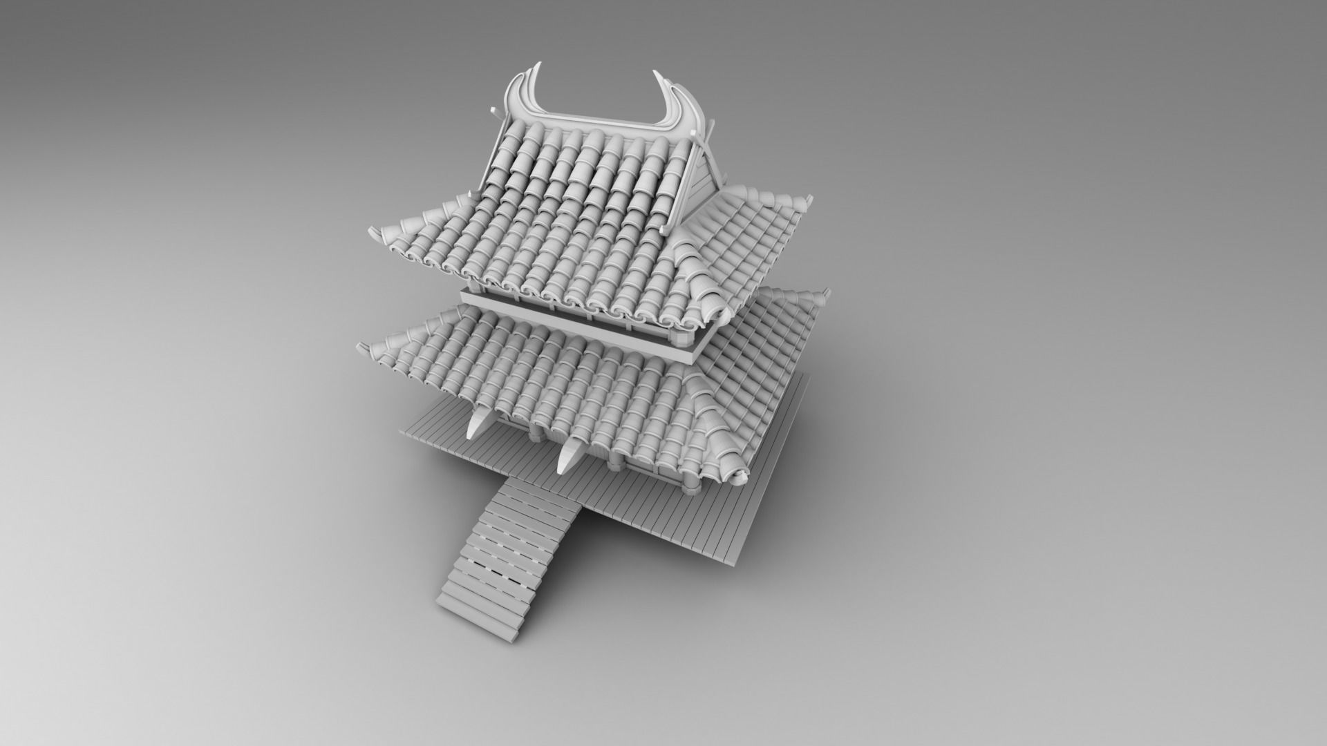 Part 2 - Chinese traditional house 11-17 and 29 3D print model_1
