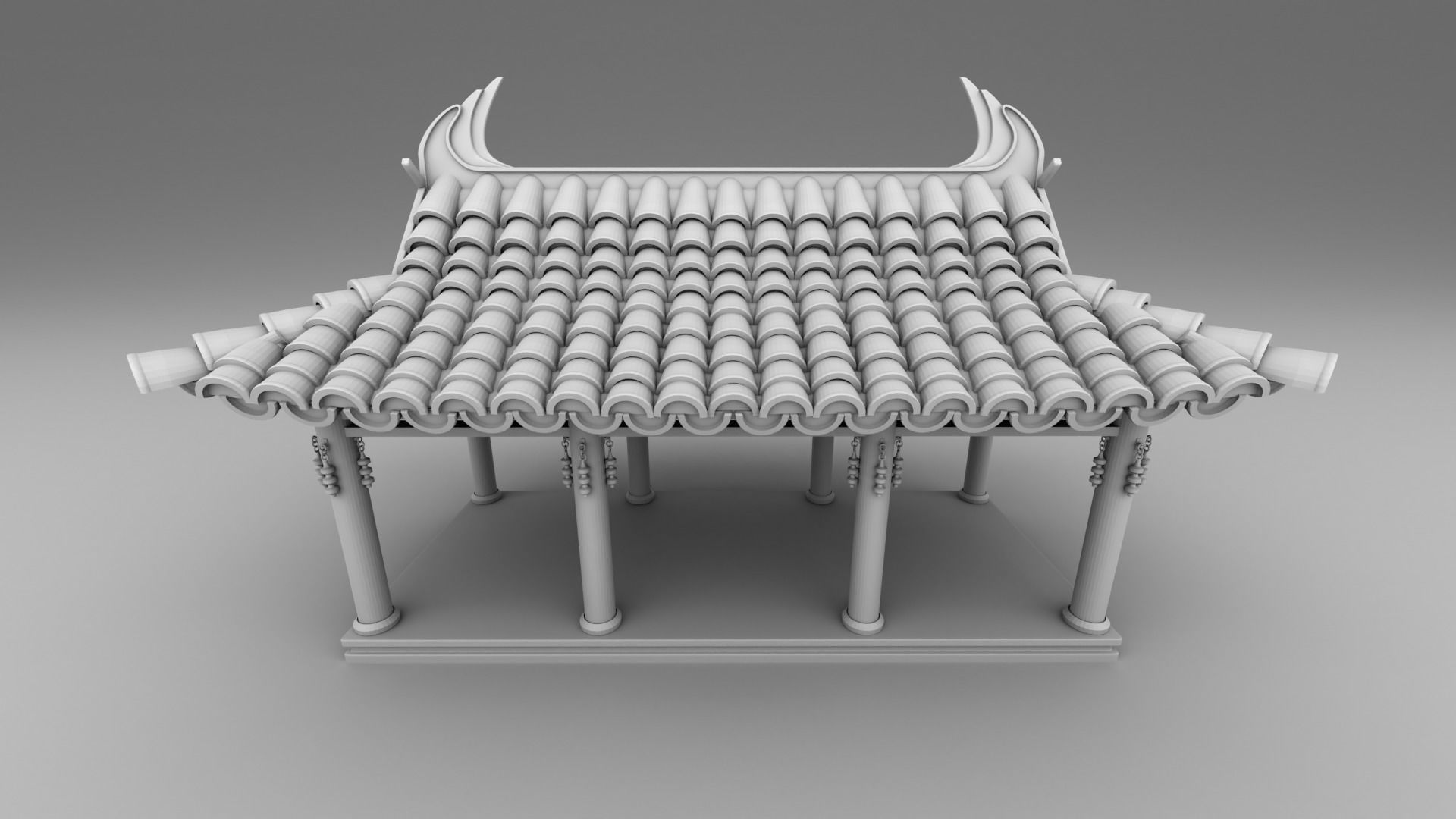 Part 2 - Chinese traditional house 11-17 and 29 3D print model_4