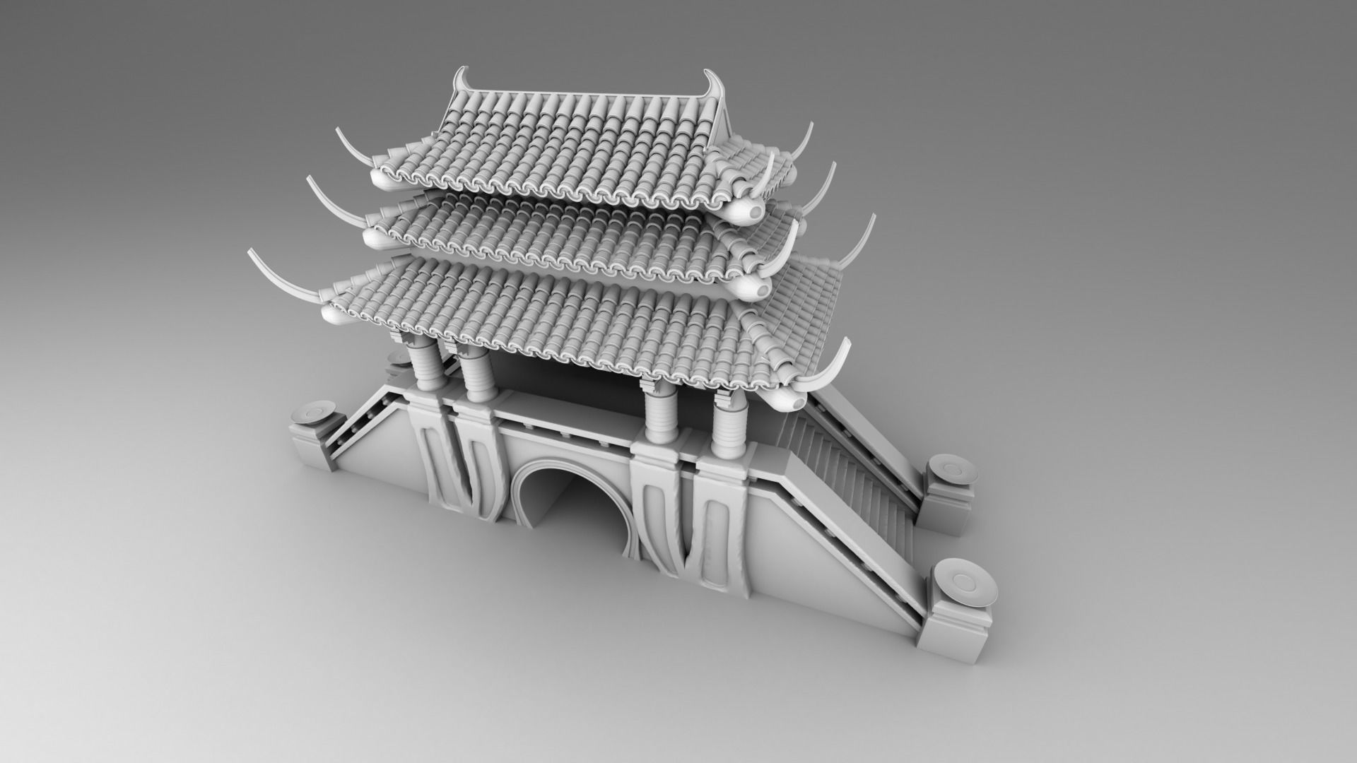 Part 2 - Chinese traditional house 11-17 and 29 3D print model_9