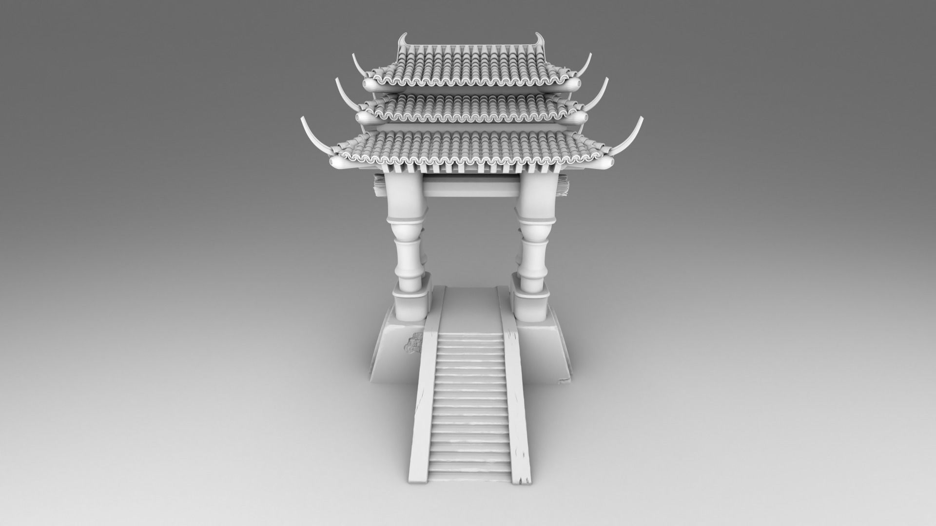 Part 2 - Chinese traditional house 11-17 and 29 3D print model_6