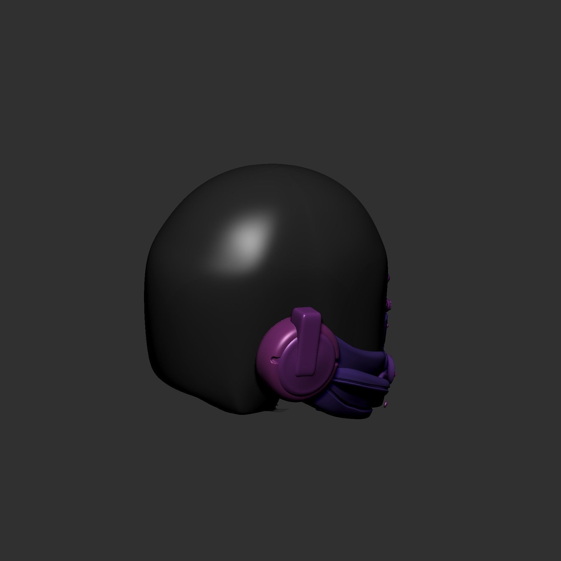 helmet high poly sculpt 3d printable ver 7 3D model 3D model_4