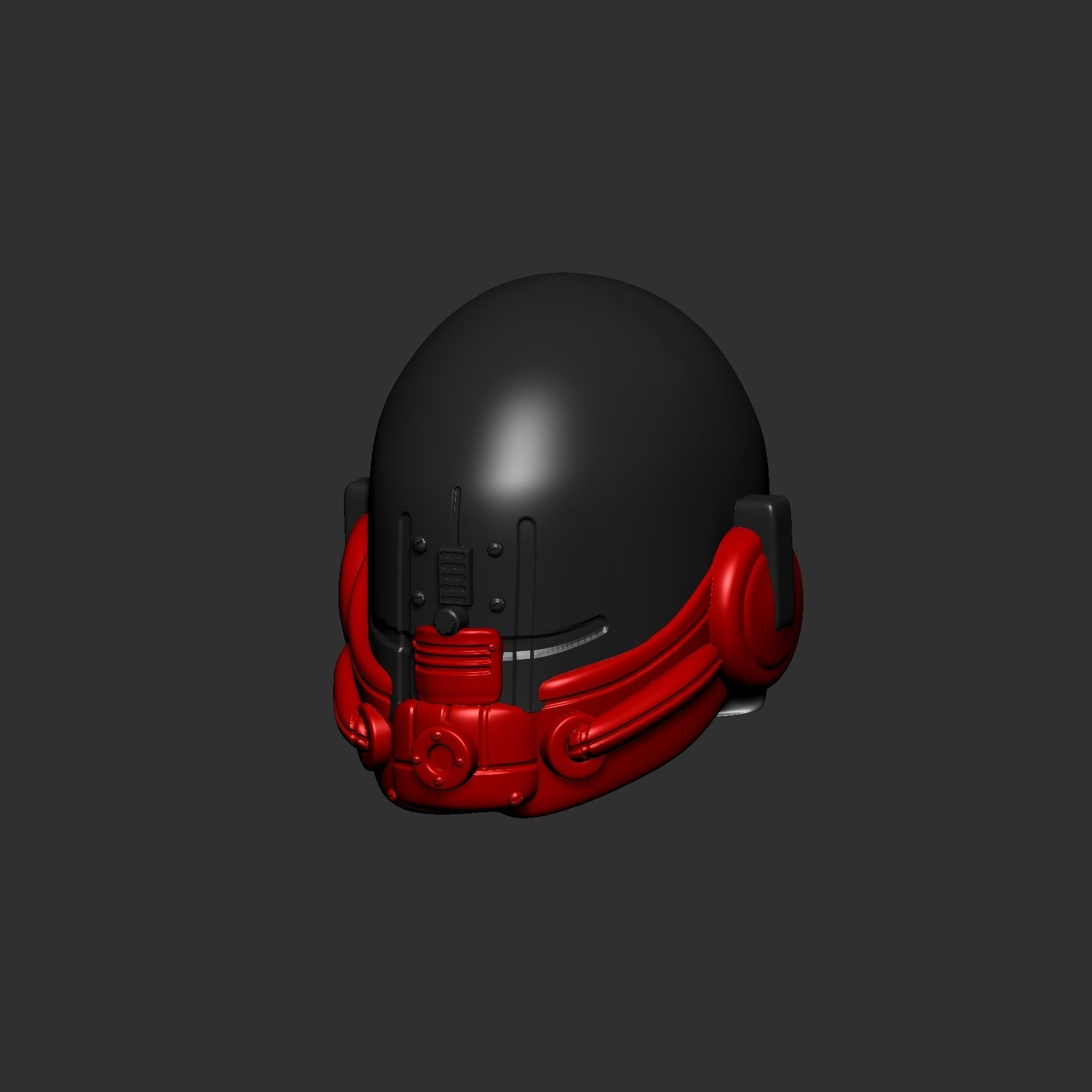 helmet high poly sculpt 3d printable ver 7 3D model 3D model_2