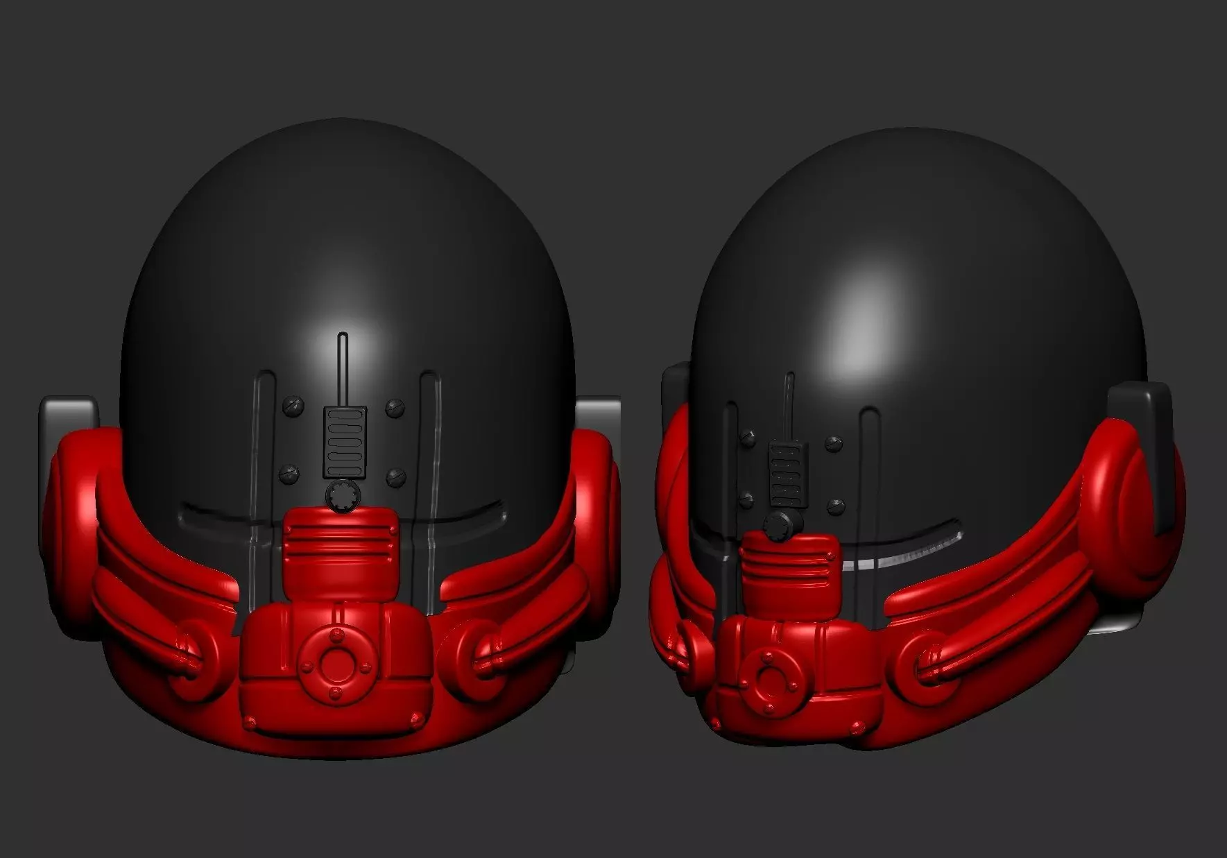 helmet high poly sculpt 3d printable ver 7 3D model 3D model_0