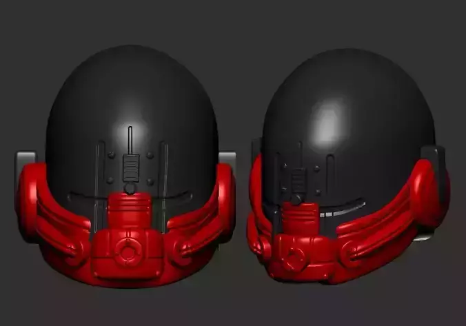 helmet high poly sculpt 3d printable ver 7 3D model