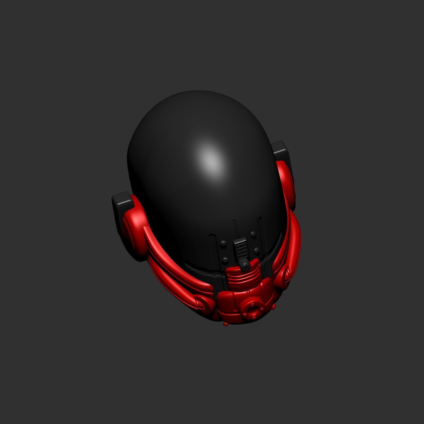 helmet high poly sculpt 3d printable ver 7 3D model 3D model_5