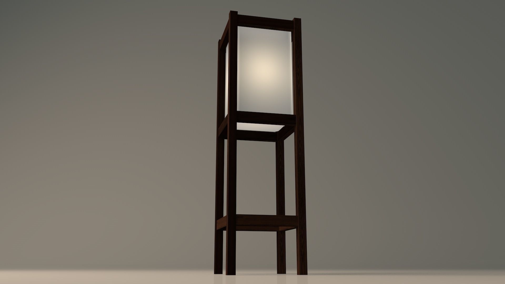 Box Lamp 1 3D model_2