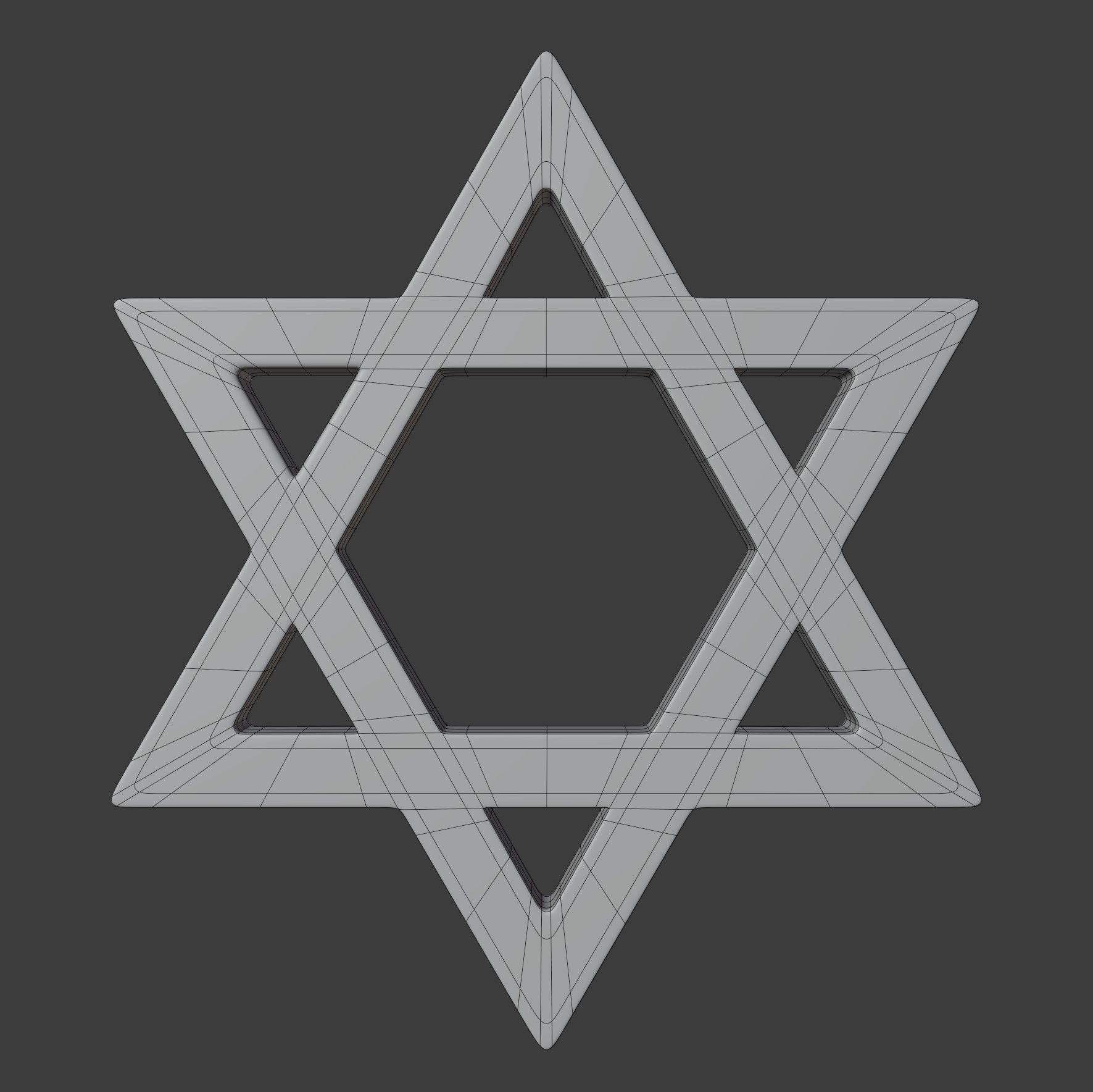 Judaism Symbol 3D model_7