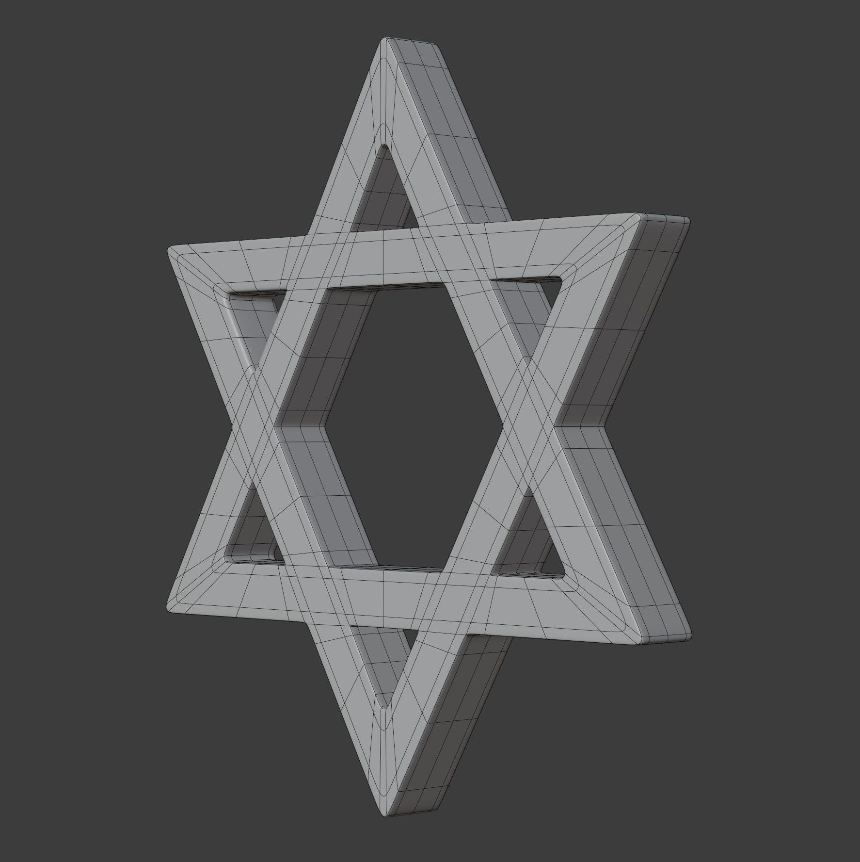 Judaism Symbol 3D model_8