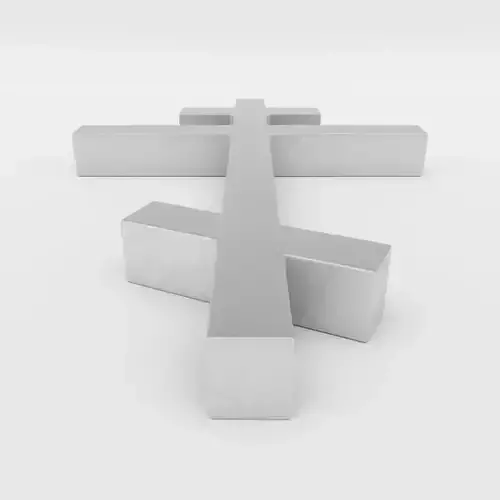 Orthodox Cross Symbol 3D model