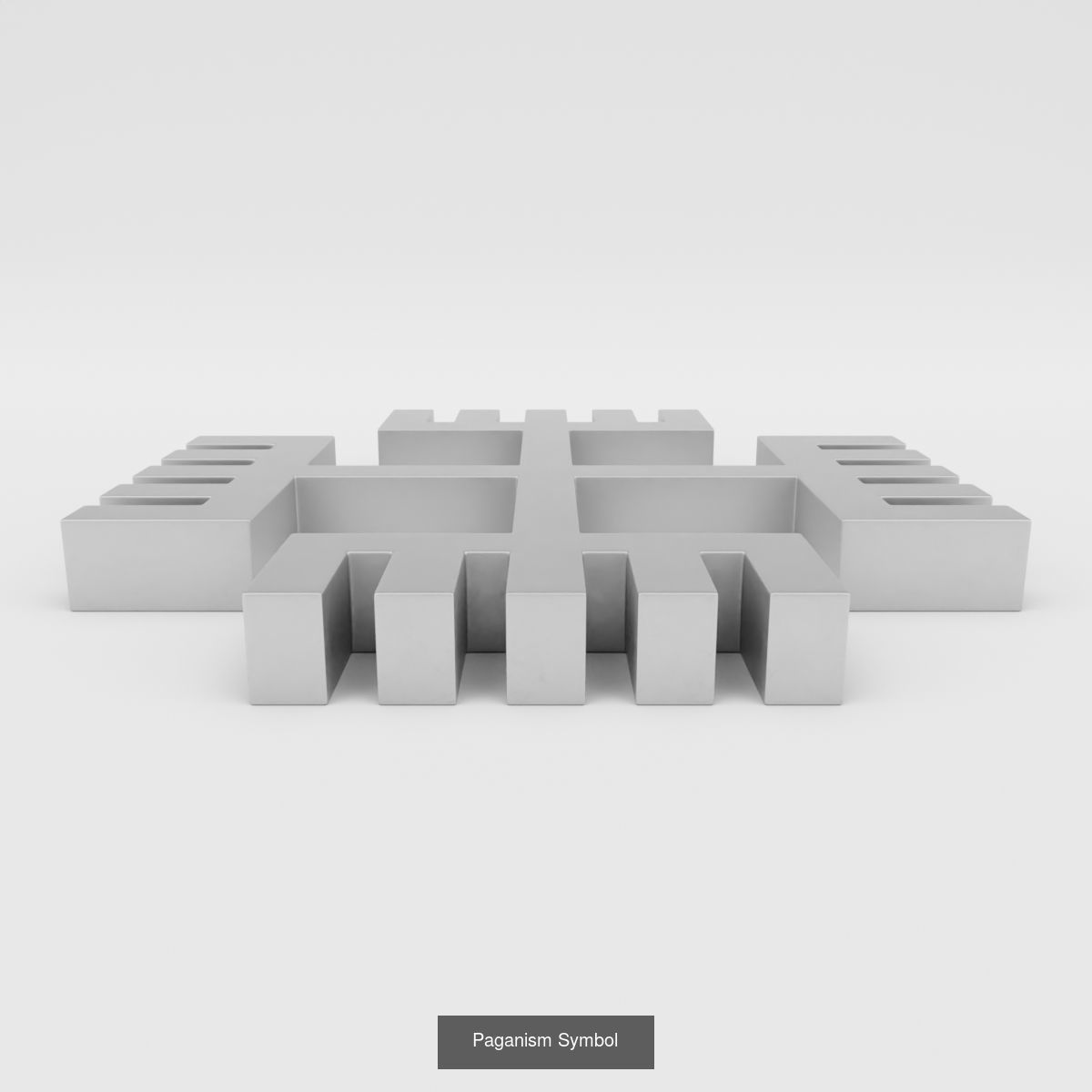 20 Religious Symbols 3D Model Collection_14