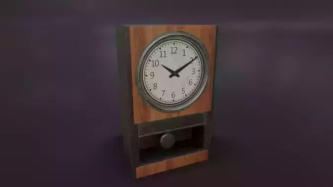 Old Moderately Dirty Pendulum Wall Clock