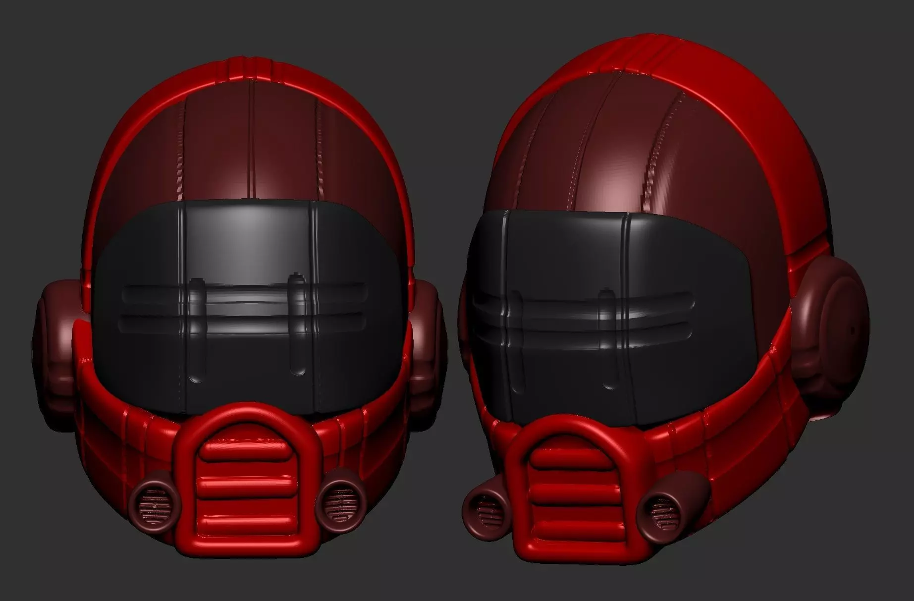 helmet high poly sculpt 3d printable ver 7 3D model 3D model_0
