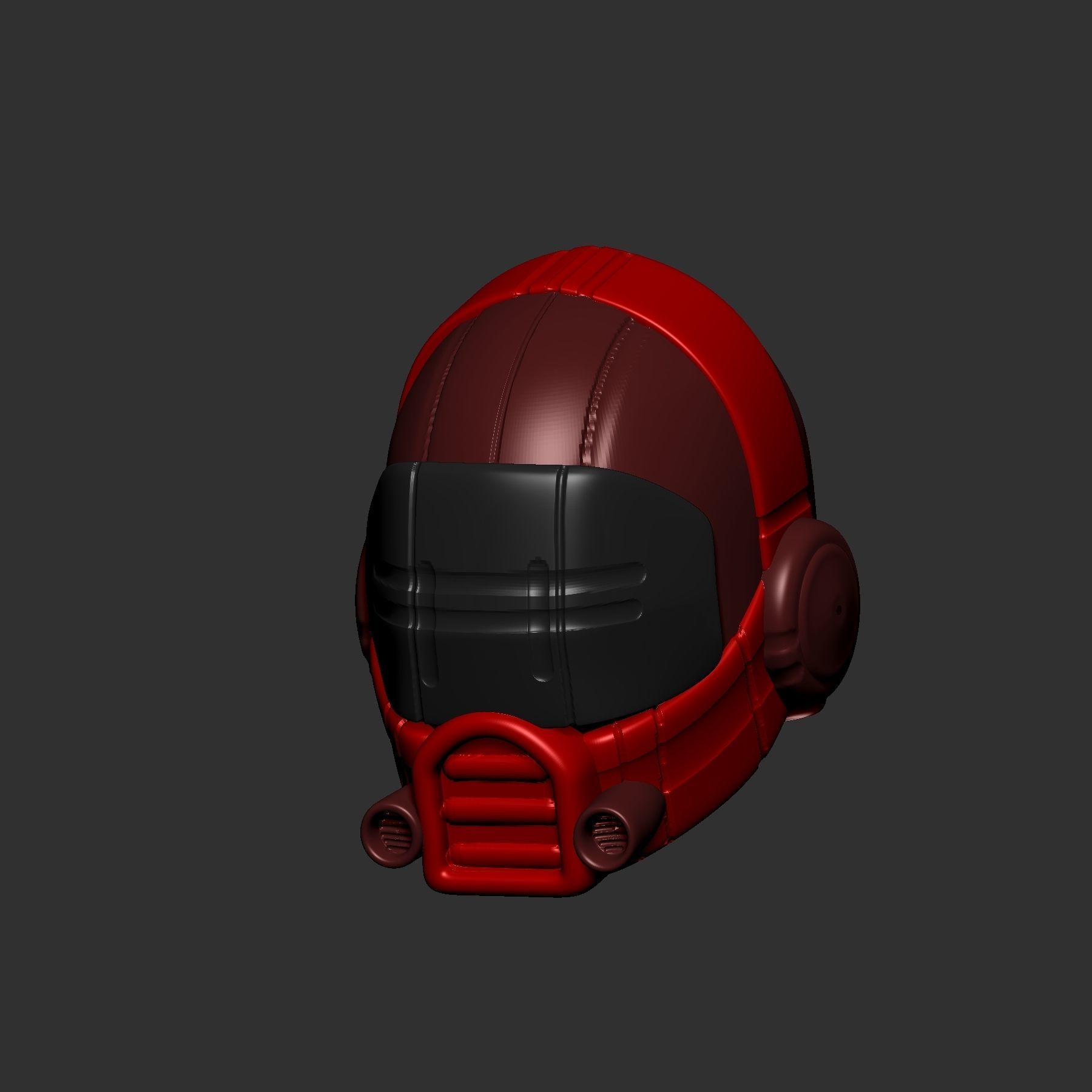 helmet high poly sculpt 3d printable ver 7 3D model 3D model_2