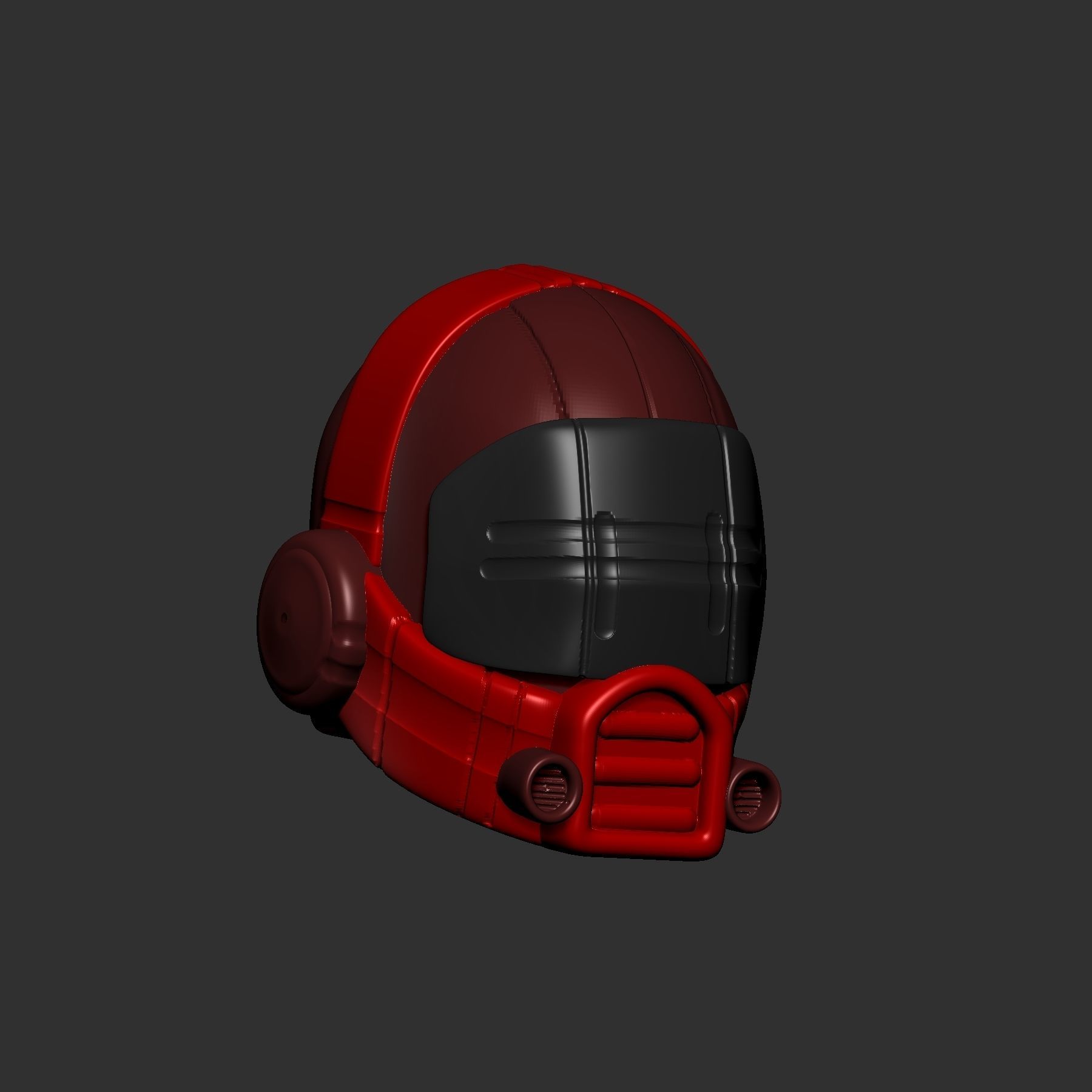 helmet high poly sculpt 3d printable ver 7 3D model 3D model_3