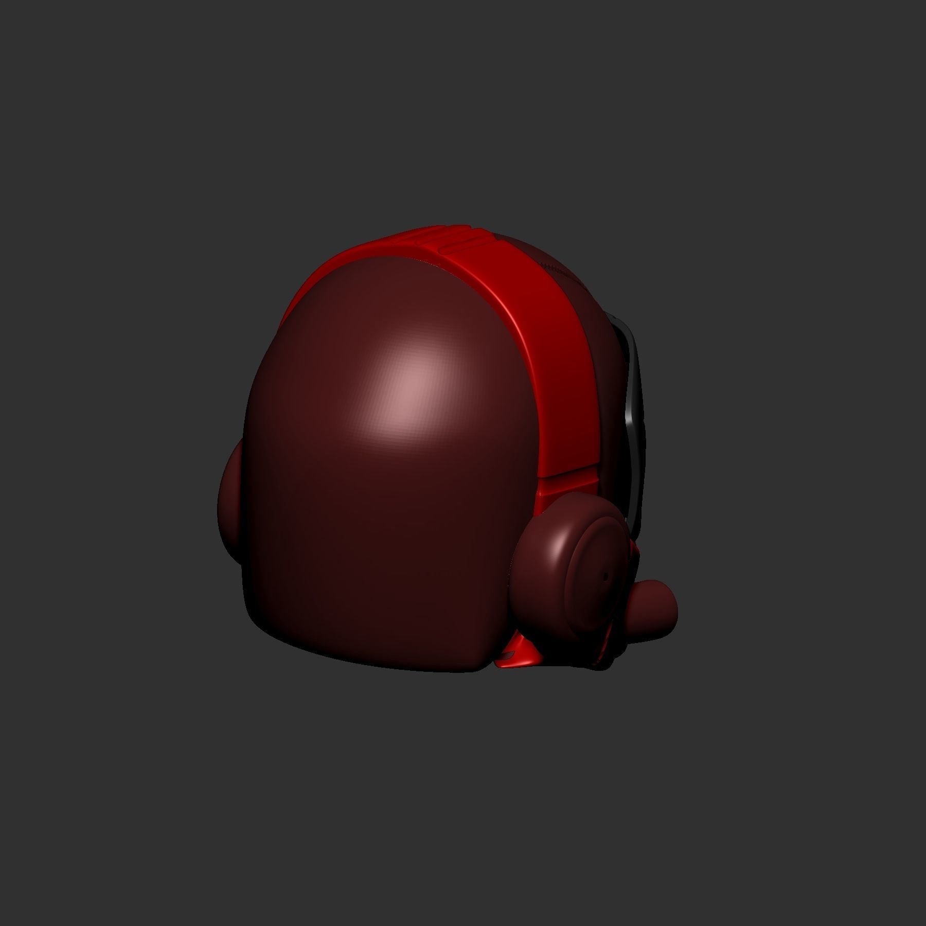 helmet high poly sculpt 3d printable ver 7 3D model 3D model_4