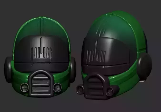 helmet high poly sculpt 3d printable ver 7 3D model