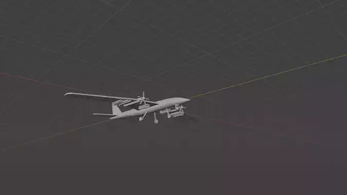Unmanned Combat Aerial Vehicle Stage 1  3D print model