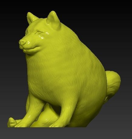 CHEEMS DOGE MEME 3D print model_2