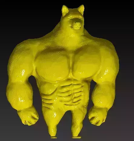 SWOLE DOGE MEME 3D print model