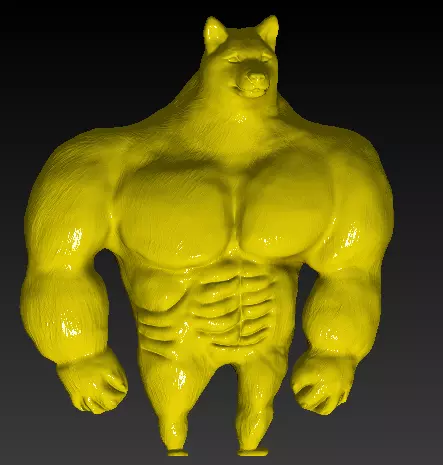 SWOLE DOGE MEME 3D print model_0
