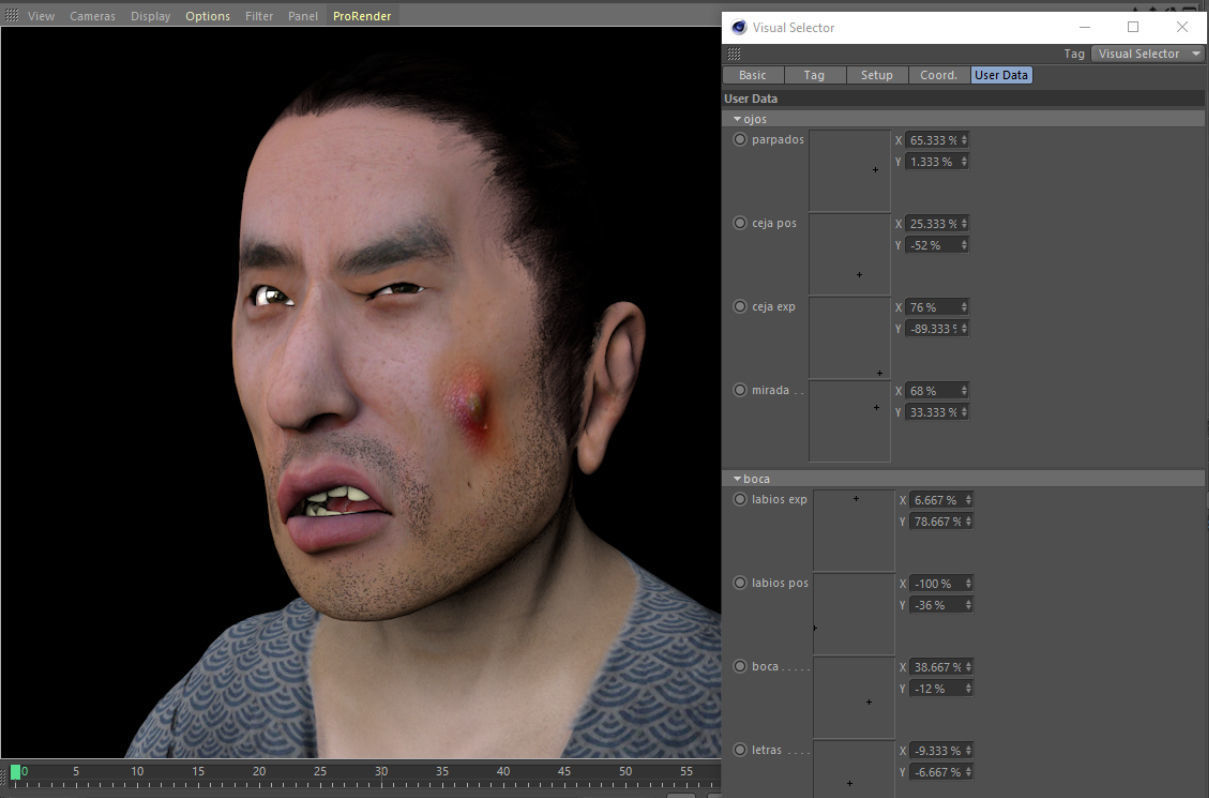 Feudal poor japanese man 3D model_3