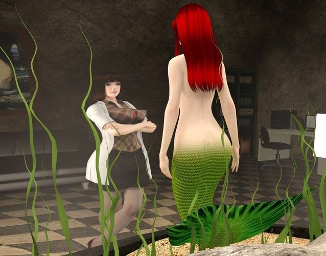 Mermaid in laboratory 02 3D model