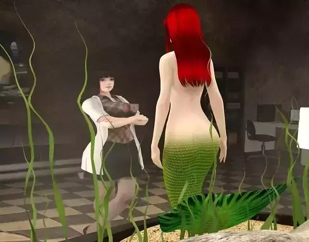 Mermaid in laboratory 02 3D model