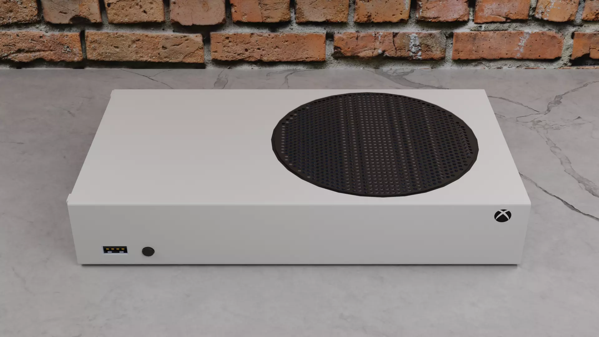 Free High Detailed Xbox Series S Lowpoly Free low-poly 3D model