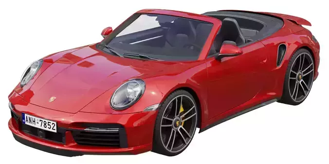 Porsche 911 Turbo S Cabriolet 2021 3D model