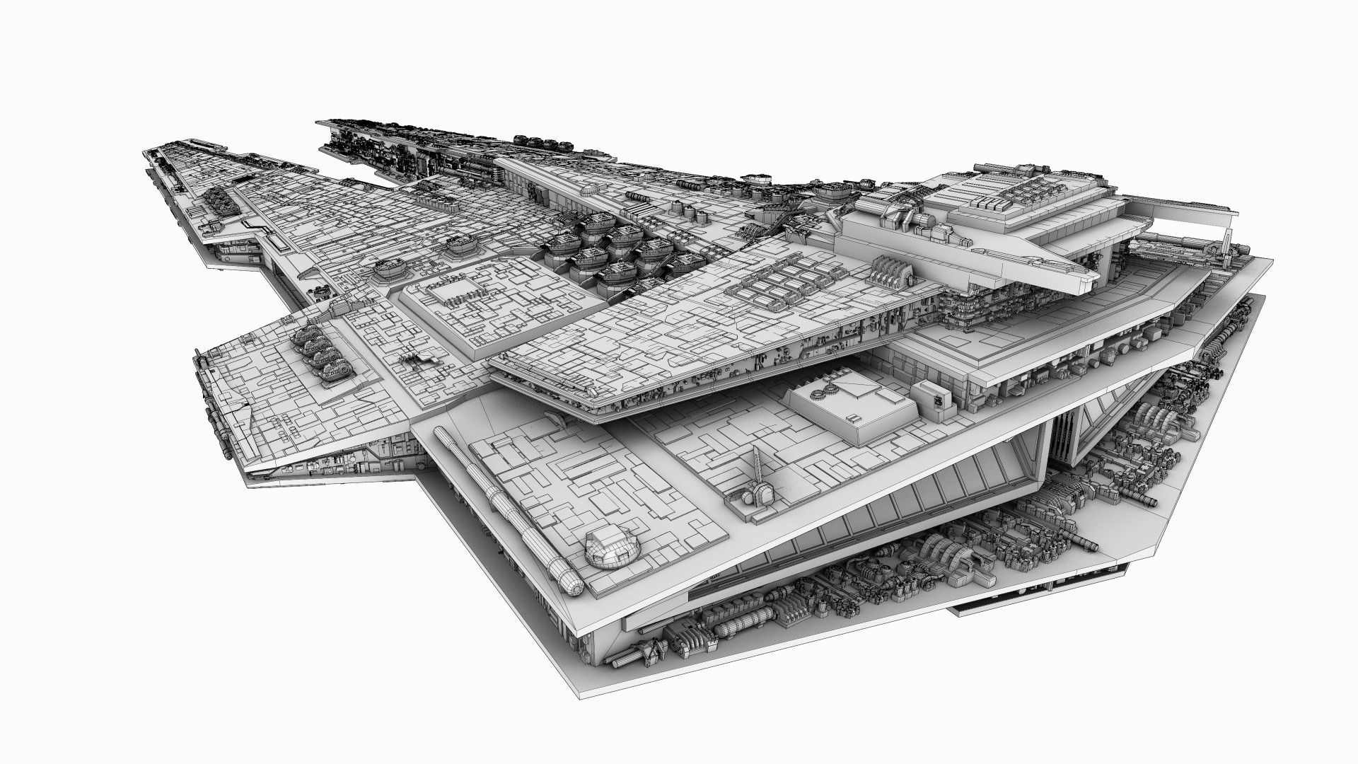 Modelo A Escala Personalizado De Crucero Dreadnaught De Star Wars, Impreso En 3D (PLA/resina), Color Gris, De 1 A 12 Unidades