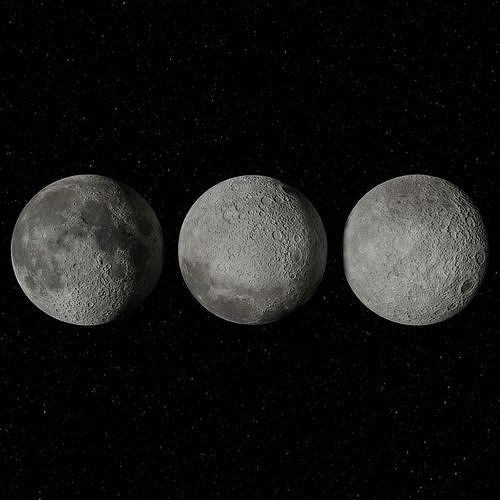 Moon 4K Textured 3D model
