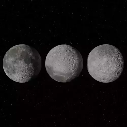 Moon 4K Textured 3D model