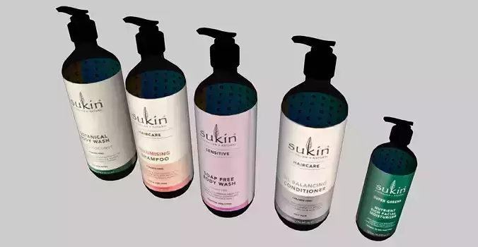 Cosmetics Bottles   3D model