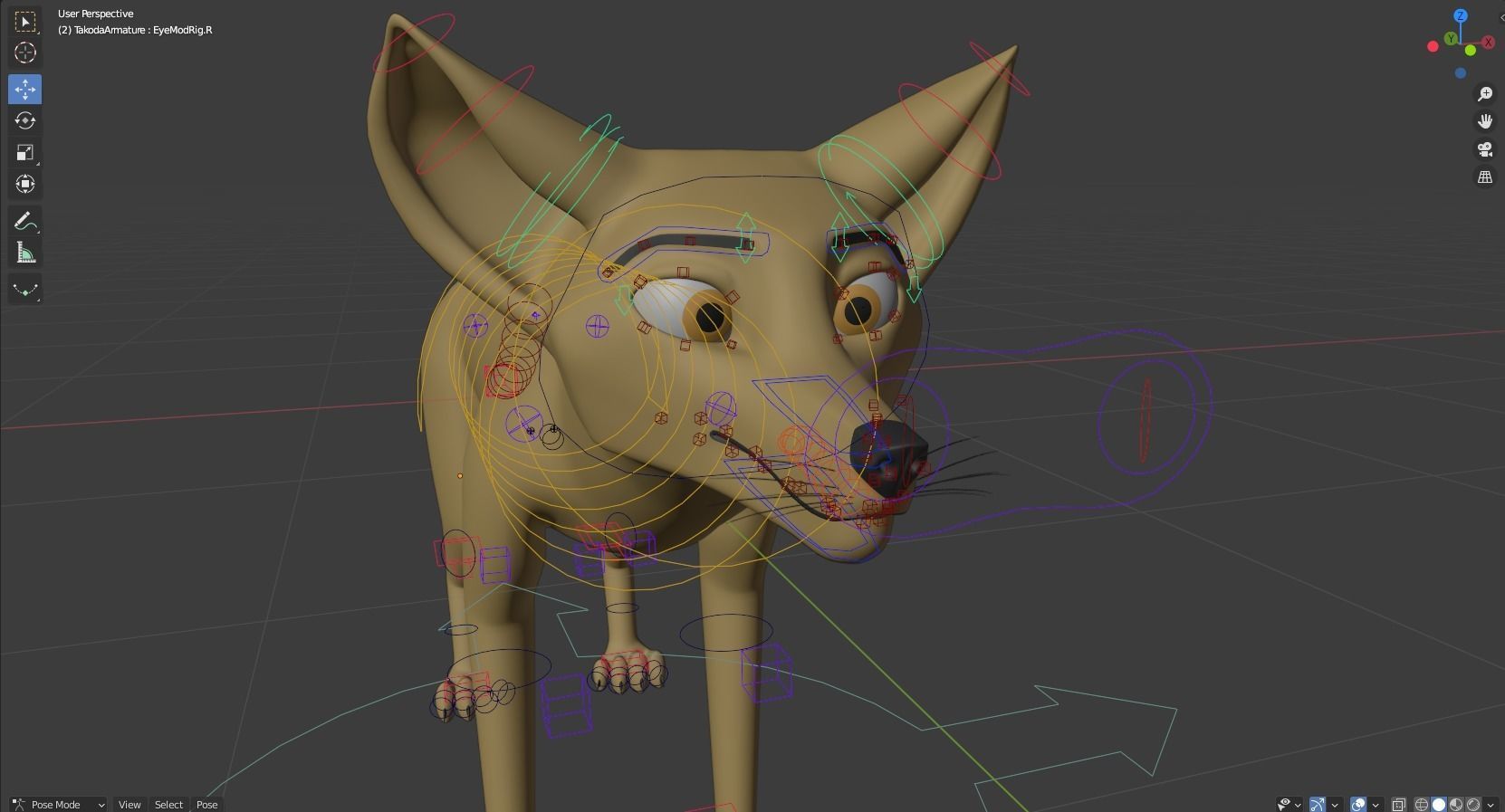 Takoda Fox 3D model_33