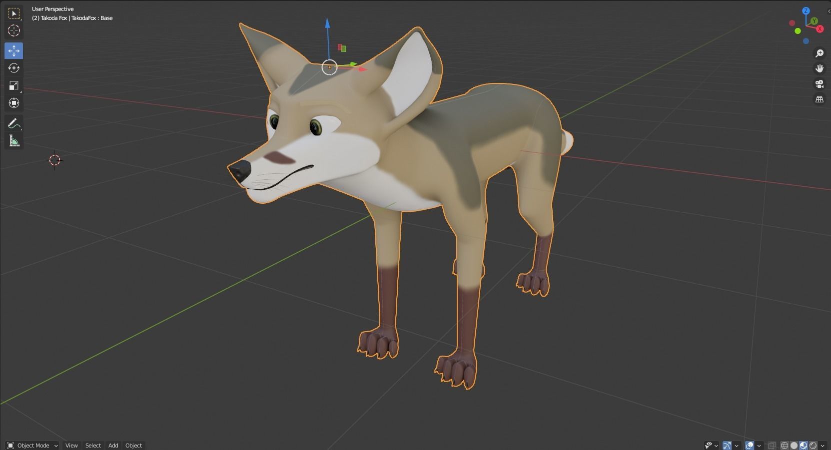 Takoda Fox 3D model_48