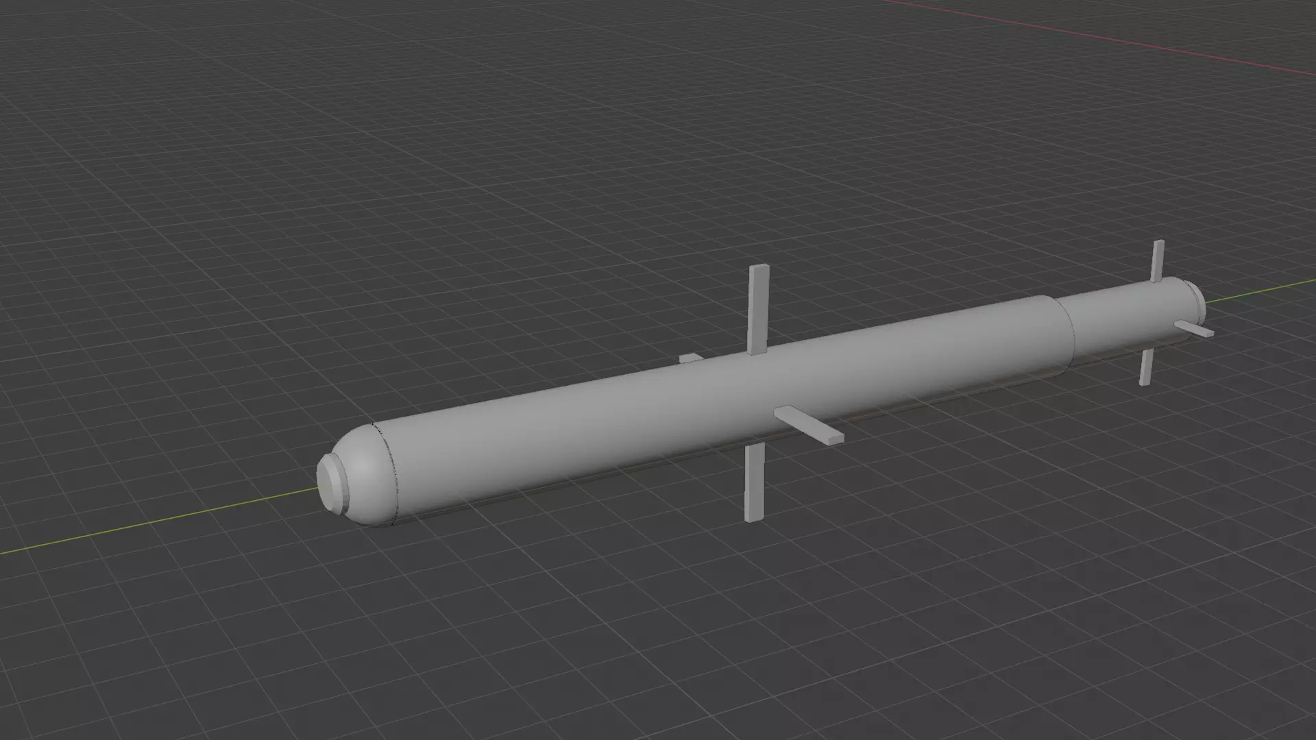 FGM-1 LR Stage 1 Low-poly 3D model