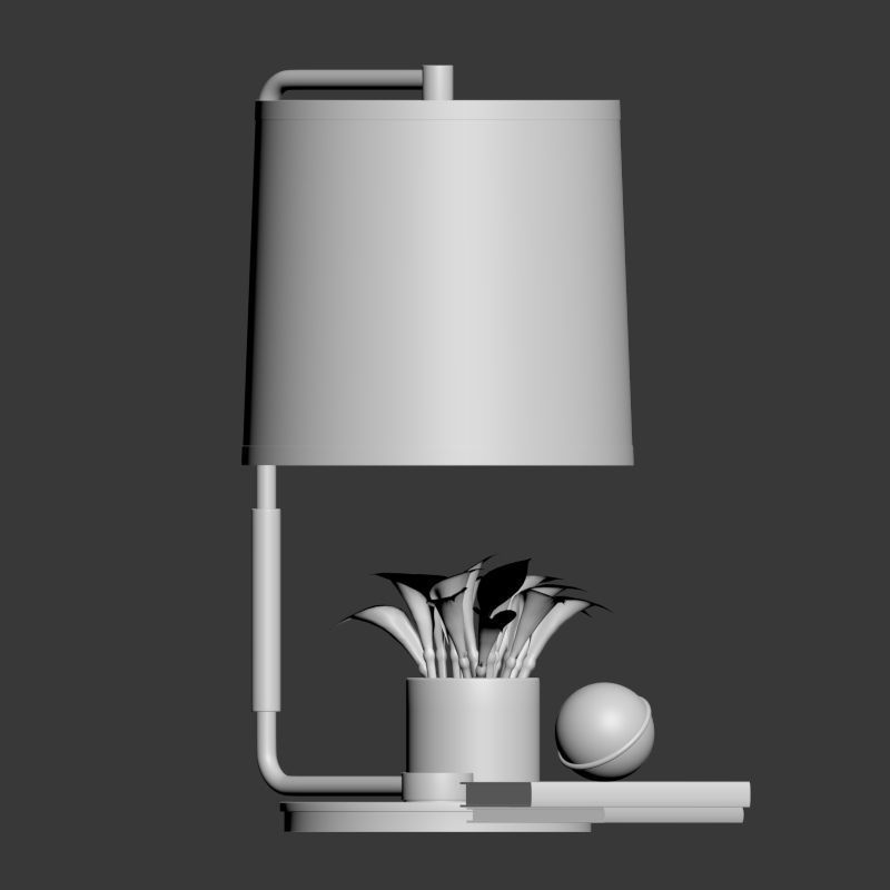 Swing Table Lamp Circa Lighting 3D model_1