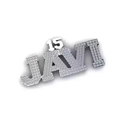 Custom Iced Out Name Pendants Available On Request 