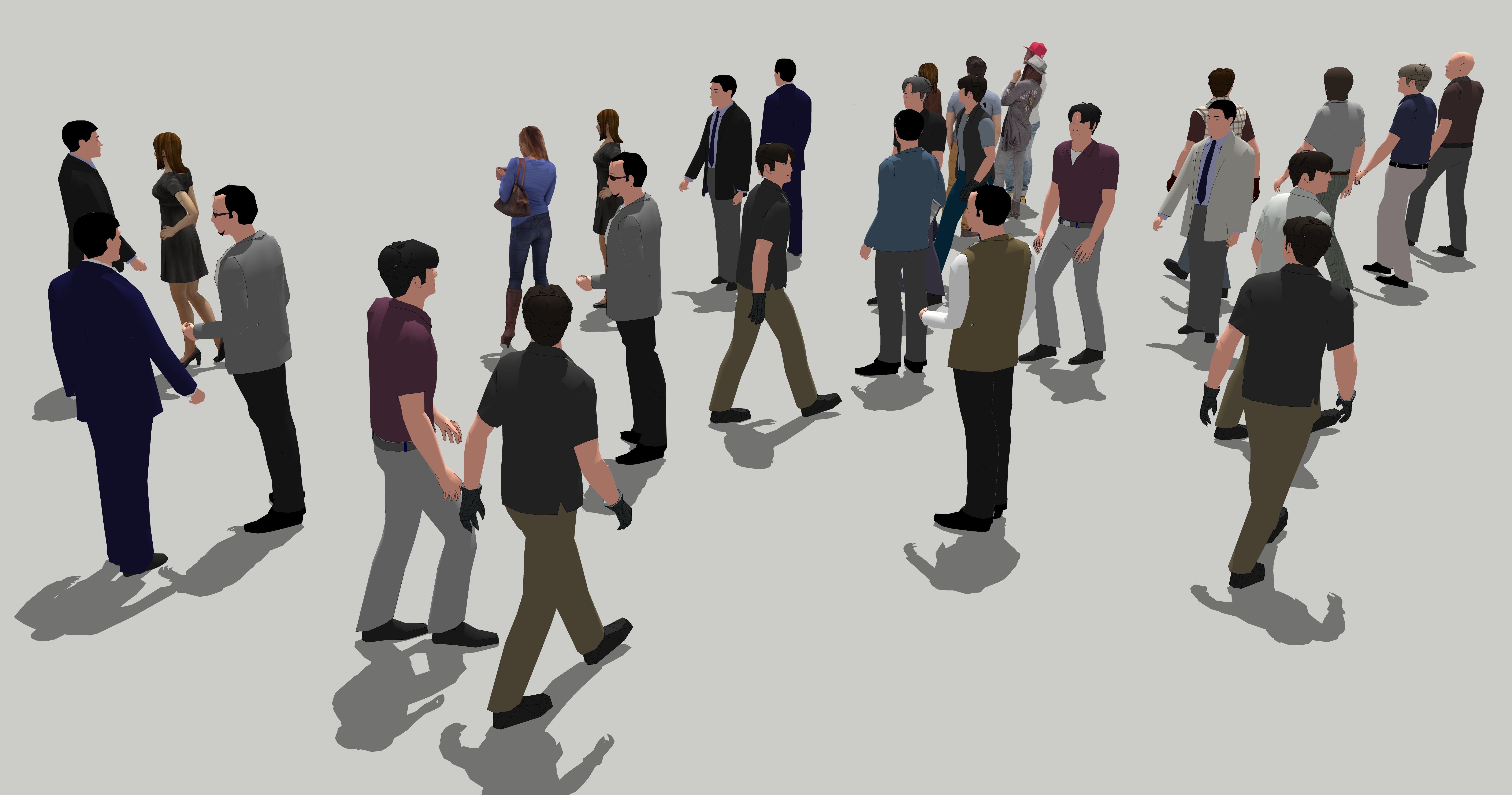 3d People 1 dx graffiti lettering 3D model_2